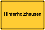 Place name sign Hinterholzhausen