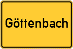 Place name sign Göttenbach