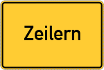 Place name sign Zeilern