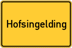 Place name sign Hofsingelding