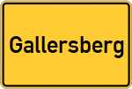 Place name sign Gallersberg