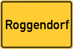 Place name sign Roggendorf