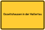 Place name sign Osseltshausen in der Hallertau