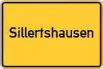 Place name sign Sillertshausen, Hallertau