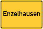Place name sign Enzelhausen