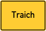 Place name sign Traich