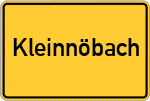 Place name sign Kleinnöbach