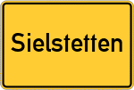 Place name sign Sielstetten