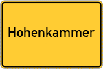 Place name sign Hohenkammer
