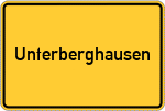 Place name sign Unterberghausen