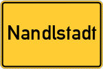 Place name sign Nandlstadt