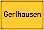 Place name sign Gerlhausen