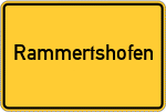 Place name sign Rammertshofen