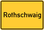 Place name sign Rothschwaig