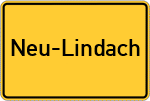 Place name sign Neu-Lindach