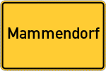 Place name sign Mammendorf
