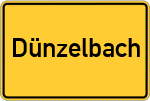 Place name sign Dünzelbach