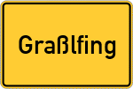 Place name sign Graßlfing
