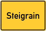 Place name sign Steigrain