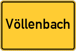 Place name sign Völlenbach, Staffelsee