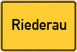Place name sign Riederau, Ammersee