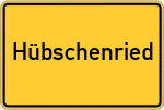 Place name sign Hübschenried, Ammersee