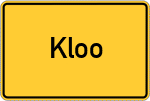 Place name sign Kloo
