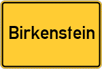 Place name sign Birkenstein