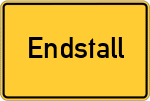 Place name sign Endstall, Kreis Miesbach