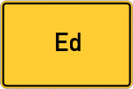 Place name sign Ed