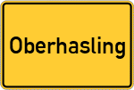 Place name sign Oberhasling