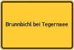 Place name sign Brunnbichl bei Tegernsee