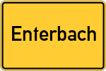 Place name sign Enterbach