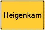 Place name sign Heigenkam