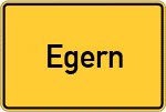 Place name sign Egern