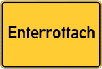 Place name sign Enterrottach