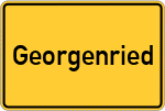 Place name sign Georgenried