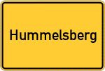 Place name sign Hummelsberg