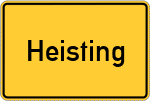 Place name sign Heisting