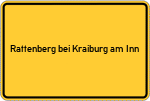 Place name sign Rattenberg bei Kraiburg am Inn