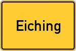 Place name sign Eiching