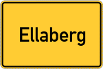 Place name sign Ellaberg