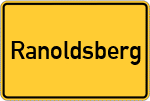 Place name sign Ranoldsberg