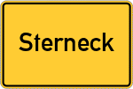Place name sign Sterneck