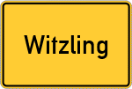 Place name sign Witzling