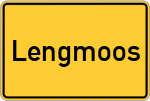 Place name sign Lengmoos