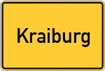 Place name sign Kraiburg