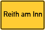 Place name sign Reith am Inn