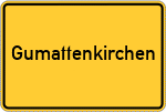 Place name sign Gumattenkirchen