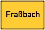 Place name sign Fraßbach